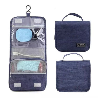 Trousse de toilette accrochable bleu - À vos trousses